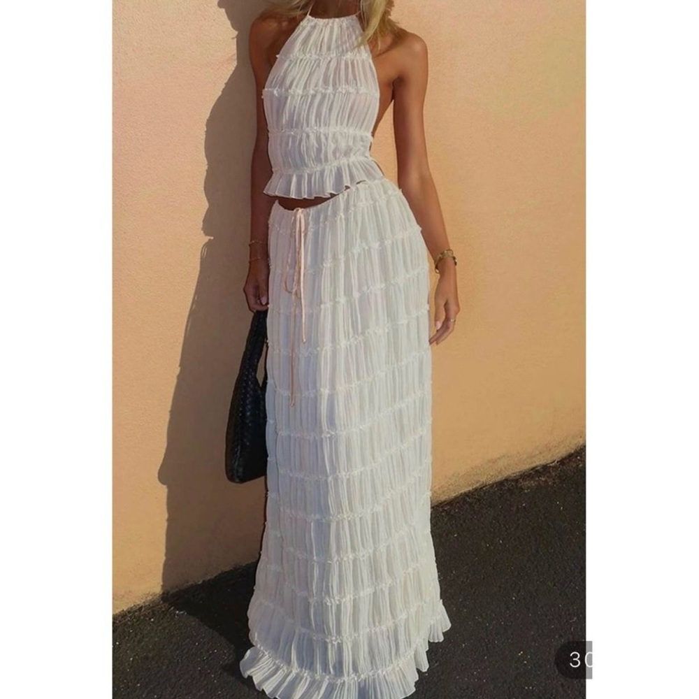 White Skirt Set